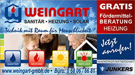 Weingart GmbH Heusweiler Weingart GmbH Heusweiler Heizung Förderung - Anzeige Regional