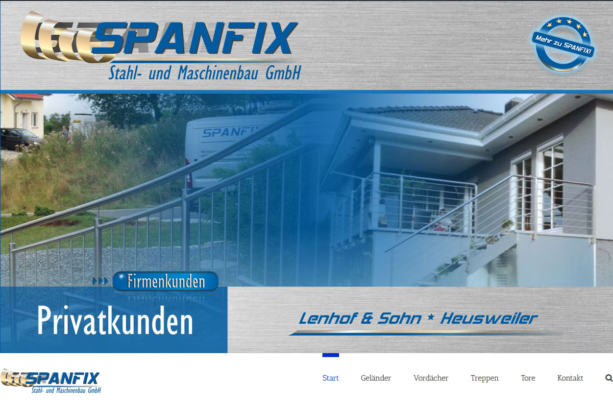 SPANFIX Stahl- und Maschinenbau GmbH SPANFIX Heusweiler Privatkundenseite